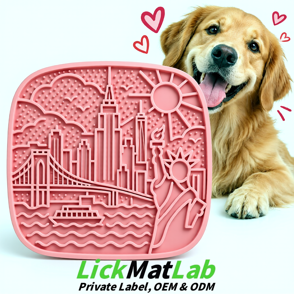 Blush New York Themed Lick Mats for Pets | Private Label & OEM/ODM