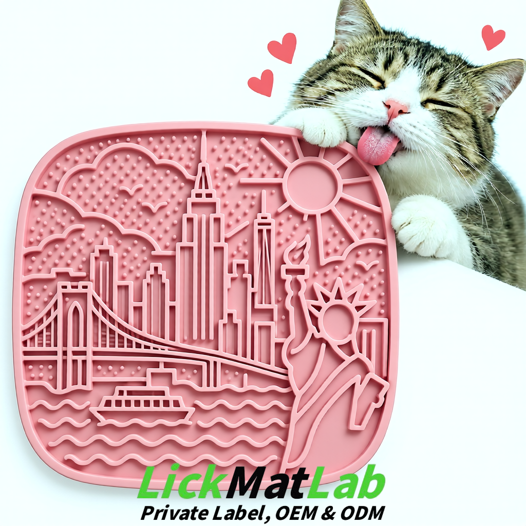 Blush New York Themed Lick Mats for Pets | Private Label & OEM/ODM