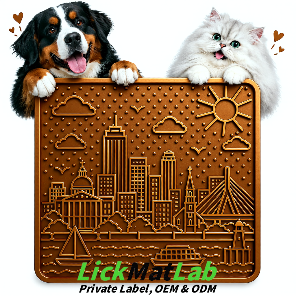 Bronze Boston Urban Design Lick Mats For Cat & Dog | OEM/ODM Manufacturer