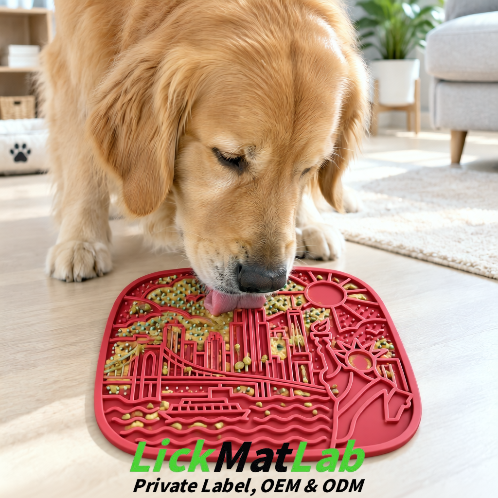Carmine New York Themed Lick Mats for Pets | Private Label & OEM/ODM