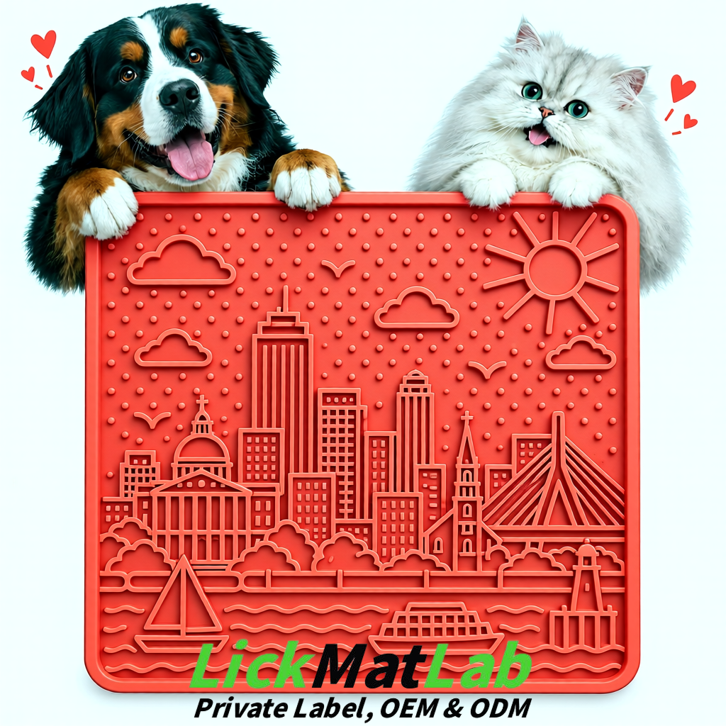 Coral Boston Urban Design Lick Mats For Cat & Dog | OEM/ODM Manufacturer