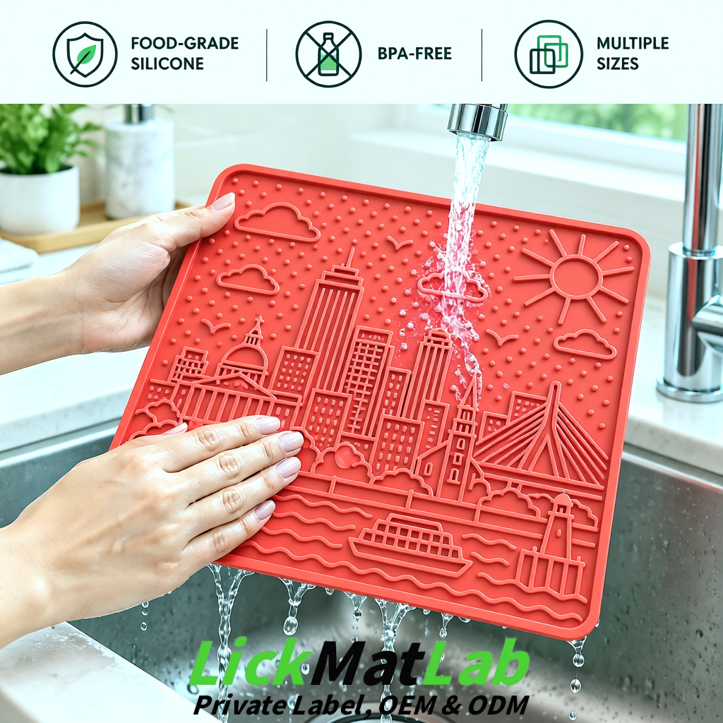 Coral Boston Urban Design Lick Mats For Cat & Dog | OEM/ODM Manufacturer