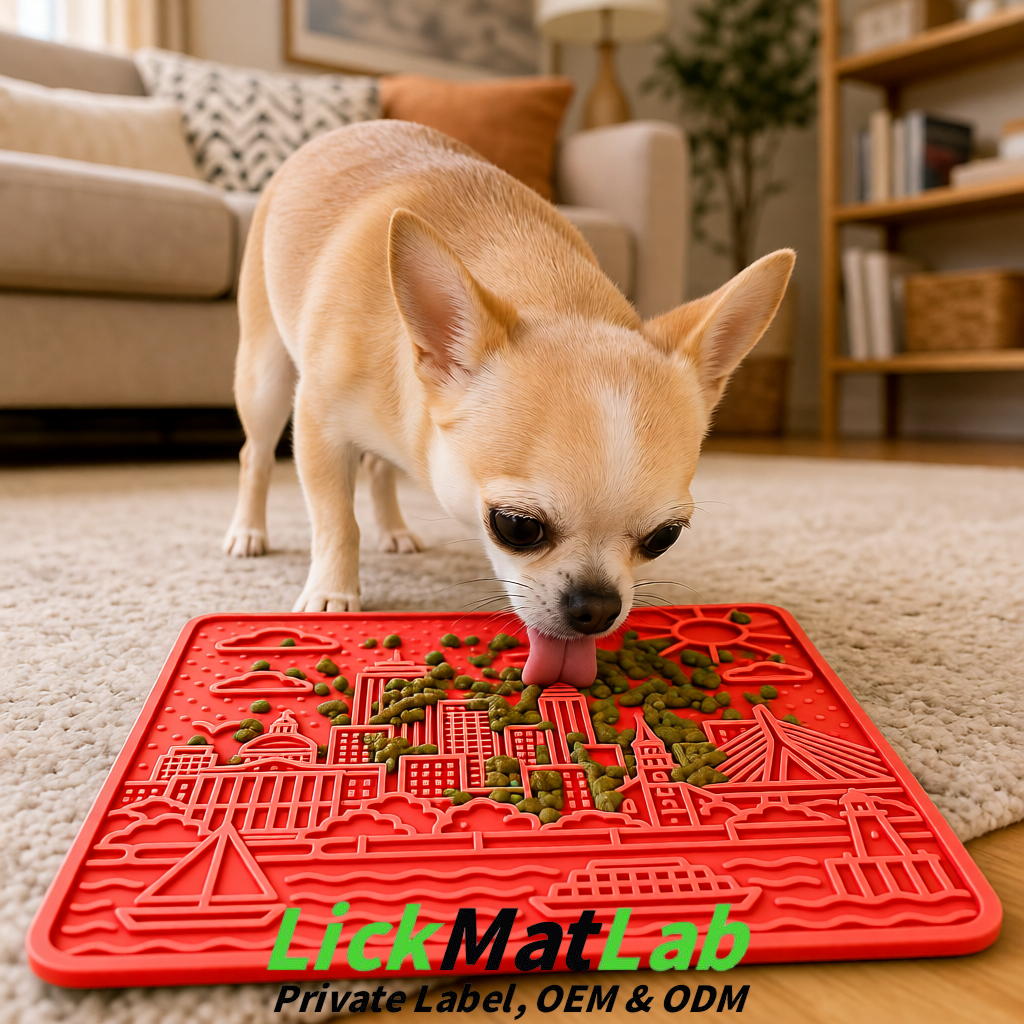 Coral Boston Urban Design Lick Mats For Cat & Dog | OEM/ODM Manufacturer