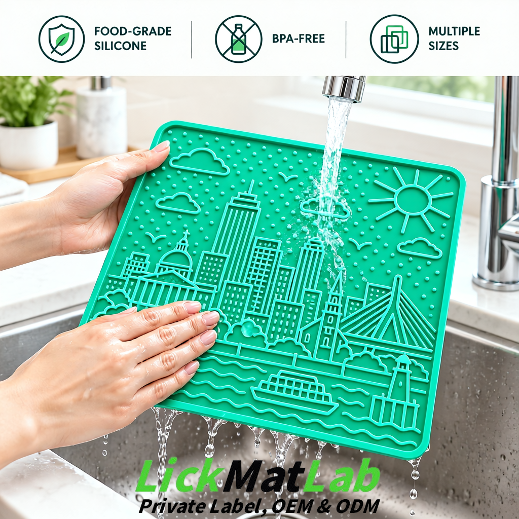 Cyan Boston Urban Design Lick Mats For Cat & Dog | OEM/ODM Manufacturer