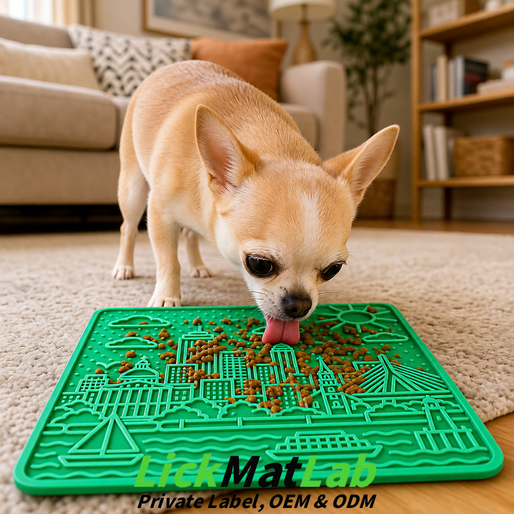 Green Boston Urban Design Lick Mats For Cat & Dog | OEM/ODM Manufacturer