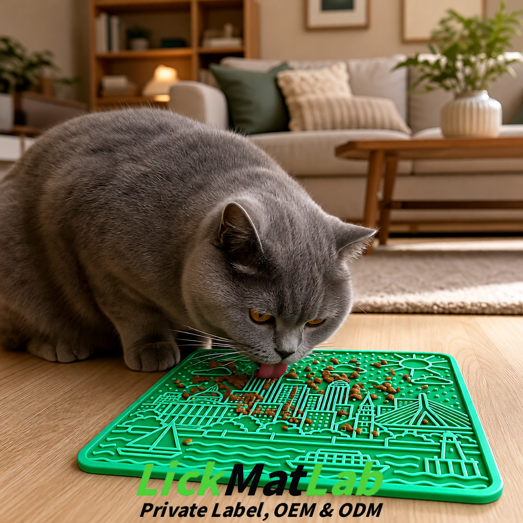 Green Boston Urban Design Lick Mats For Cat & Dog | OEM/ODM Manufacturer