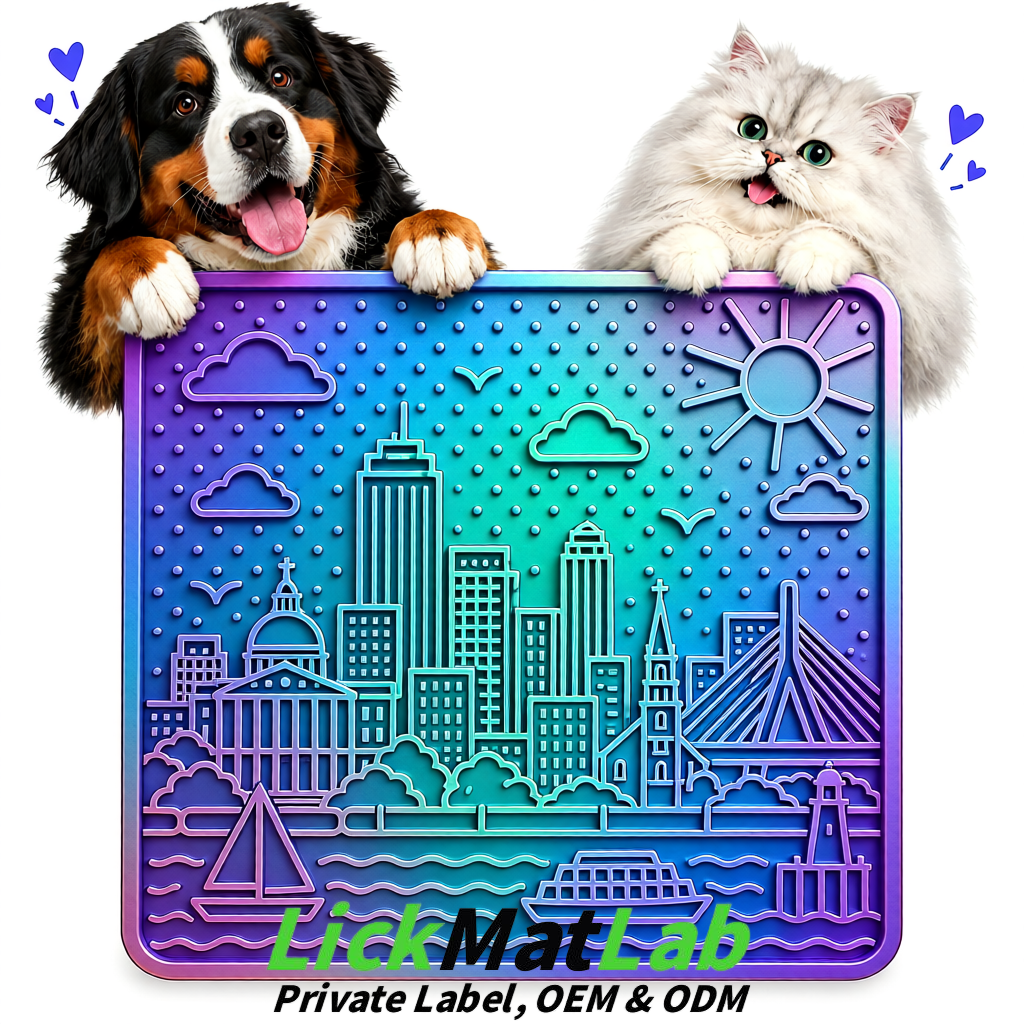 Iridescent Boston Urban Design Lick Mats For Cat & Dog | OEM/ODM Manufacturer