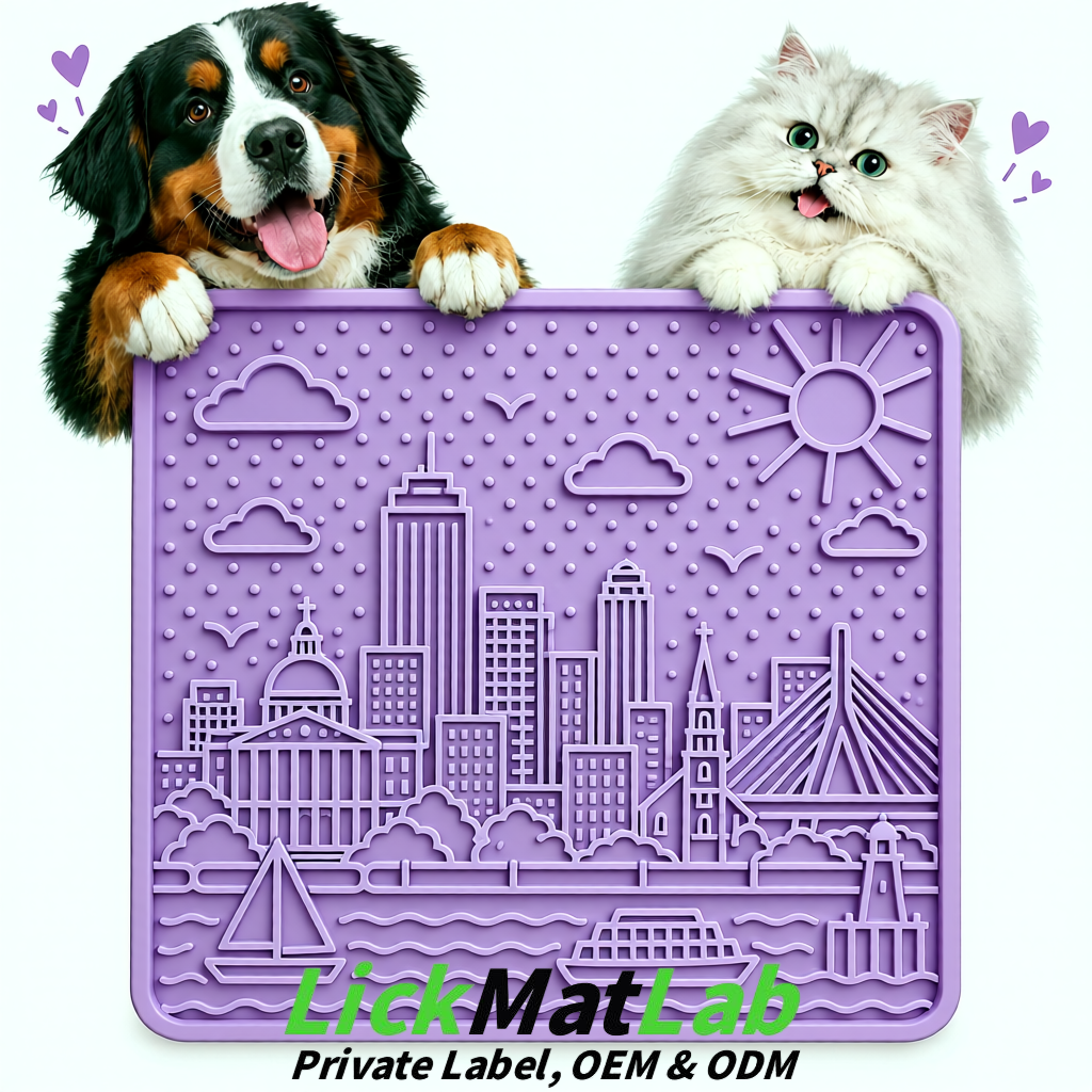 Lavender Boston Urban Design Lick Mats For Cat & Dog | OEM/ODM Manufacturer