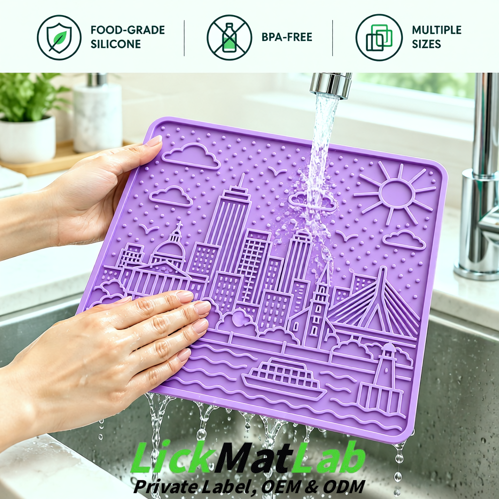 Lavender Boston Urban Design Lick Mats For Cat & Dog | OEM/ODM Manufacturer