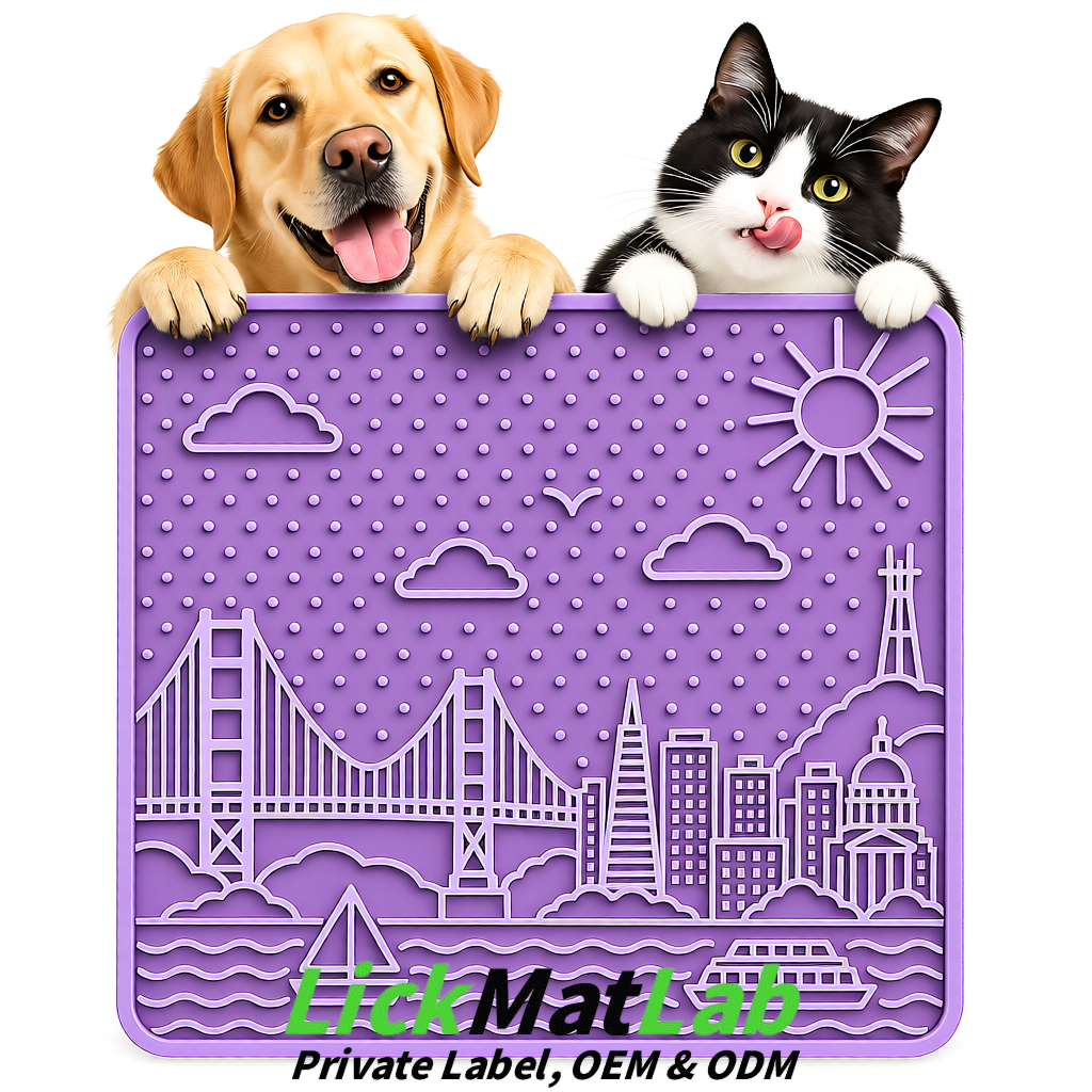 Lavender Bayside San Francisco Lick Mats | Private Label for Pets