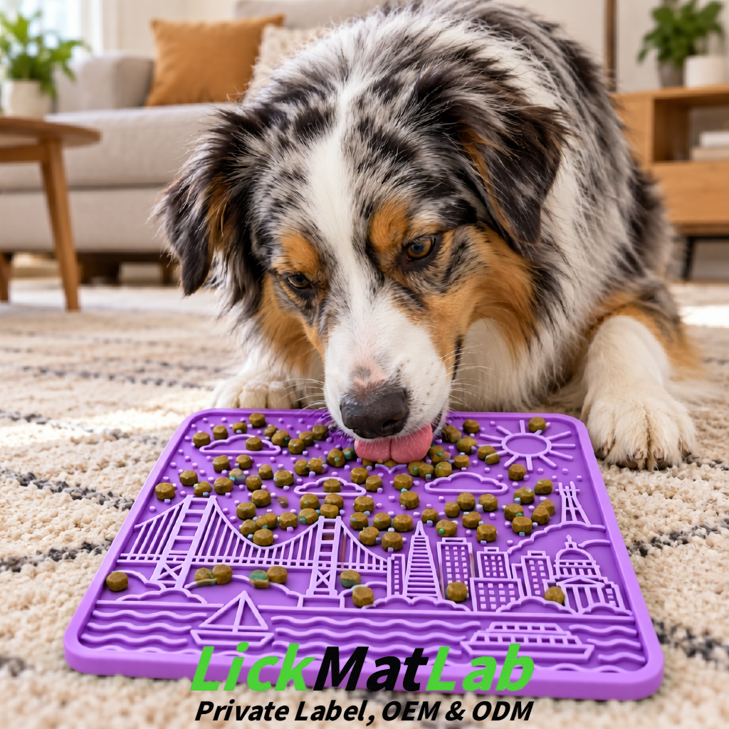Lavender Bayside San Francisco Lick Mats | Private Label for Pets
