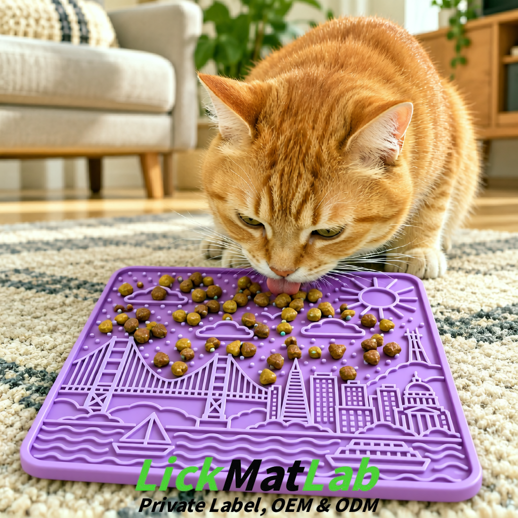 Lavender Bayside San Francisco Lick Mats | Private Label for Pets
