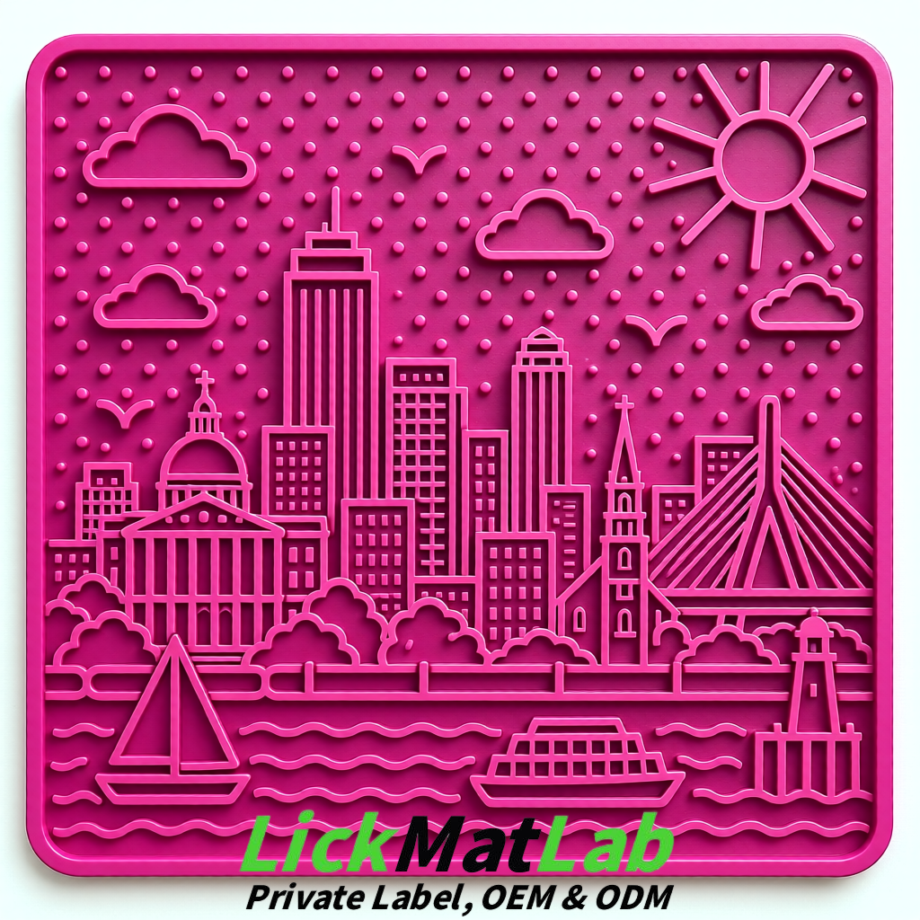 Magenta Boston Urban Design Lick Mats For Cat & Dog | OEM/ODM Manufacturer