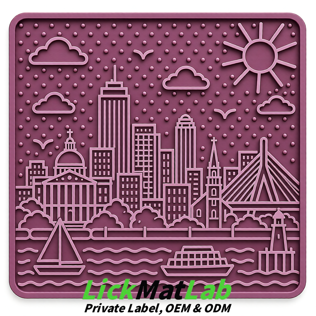 Mauve Boston Urban Design Lick Mats For Cat & Dog | OEM/ODM Manufacturer