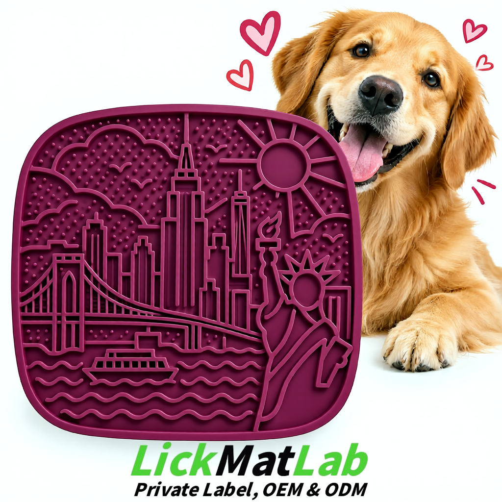 Plum New York Themed Lick Mats for Pets | Private Label & OEM/ODM
