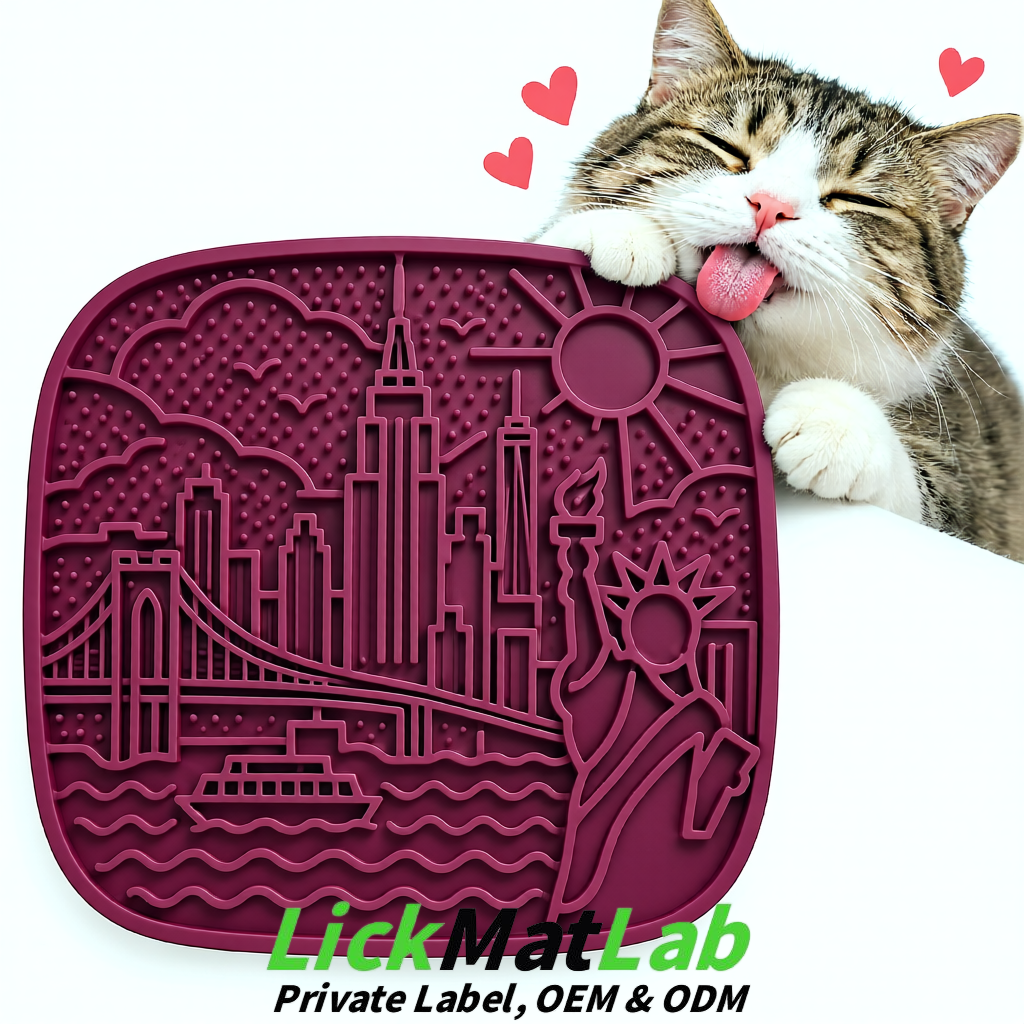 Plum New York Themed Lick Mats for Pets | Private Label & OEM/ODM