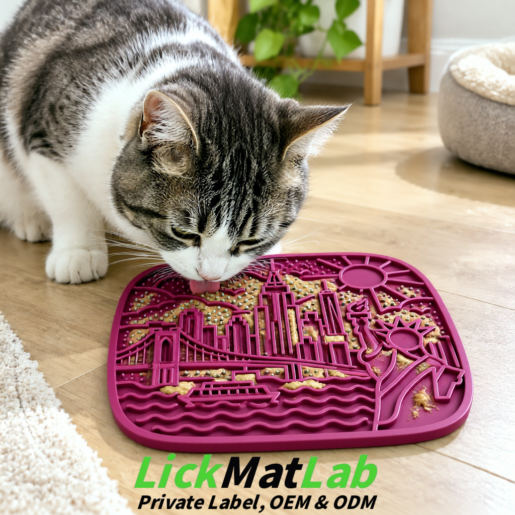 Plum New York Themed Lick Mats for Pets | Private Label & OEM/ODM
