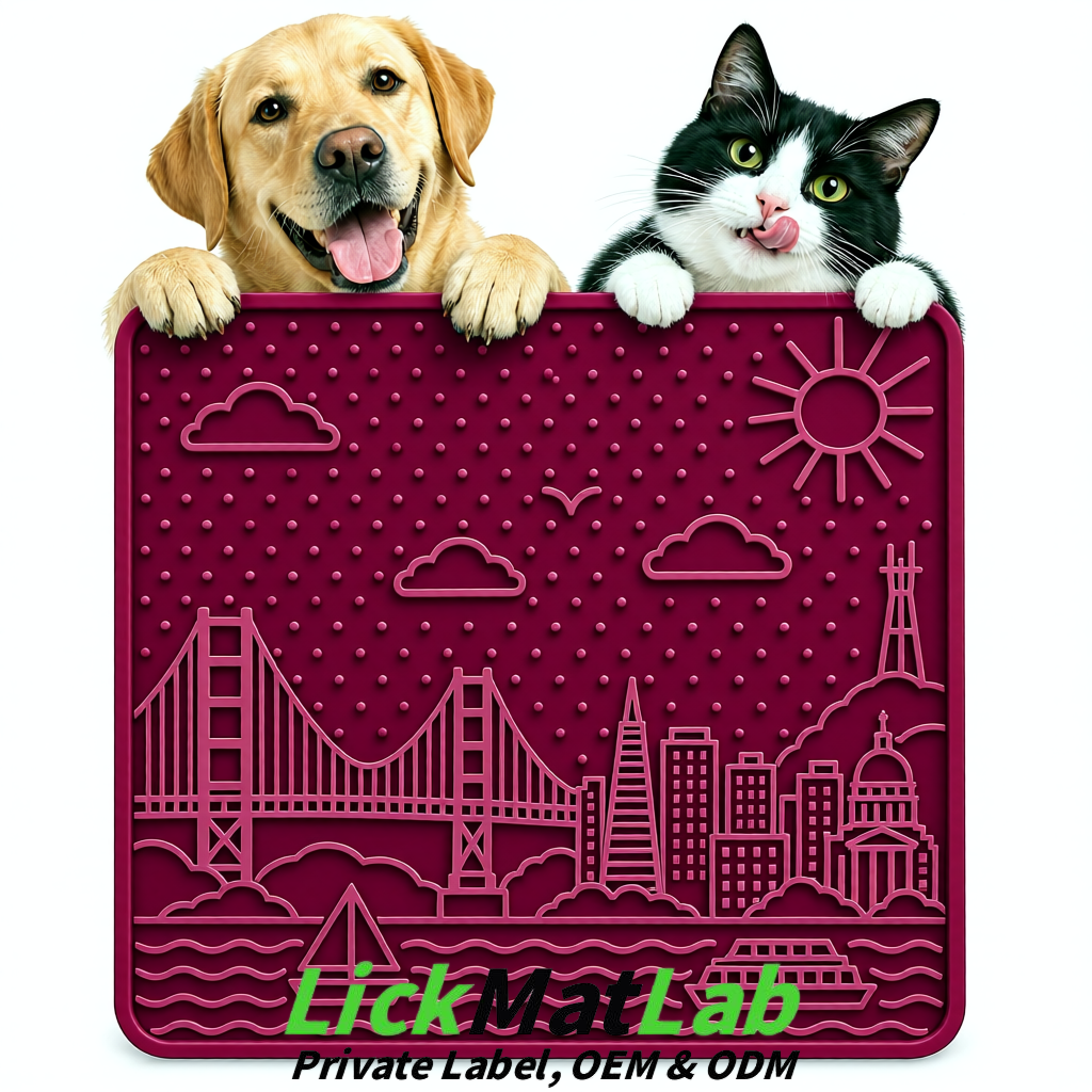 Plum Bayside San Francisco Lick Mats | Private Label for Pets