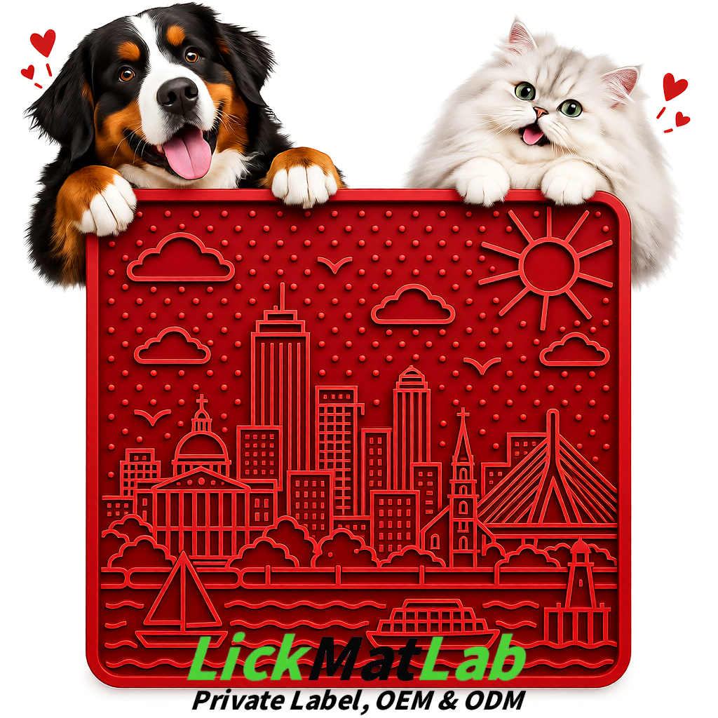Scarlet Boston Urban Design Lick Mats For Cat & Dog | OEM/ODM Manufacturer