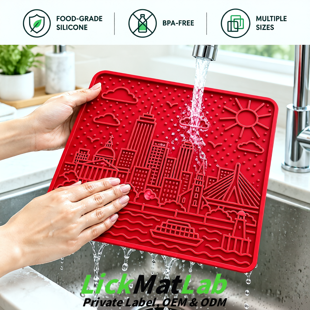 Scarlet Boston Urban Design Lick Mats For Cat & Dog | OEM/ODM Manufacturer