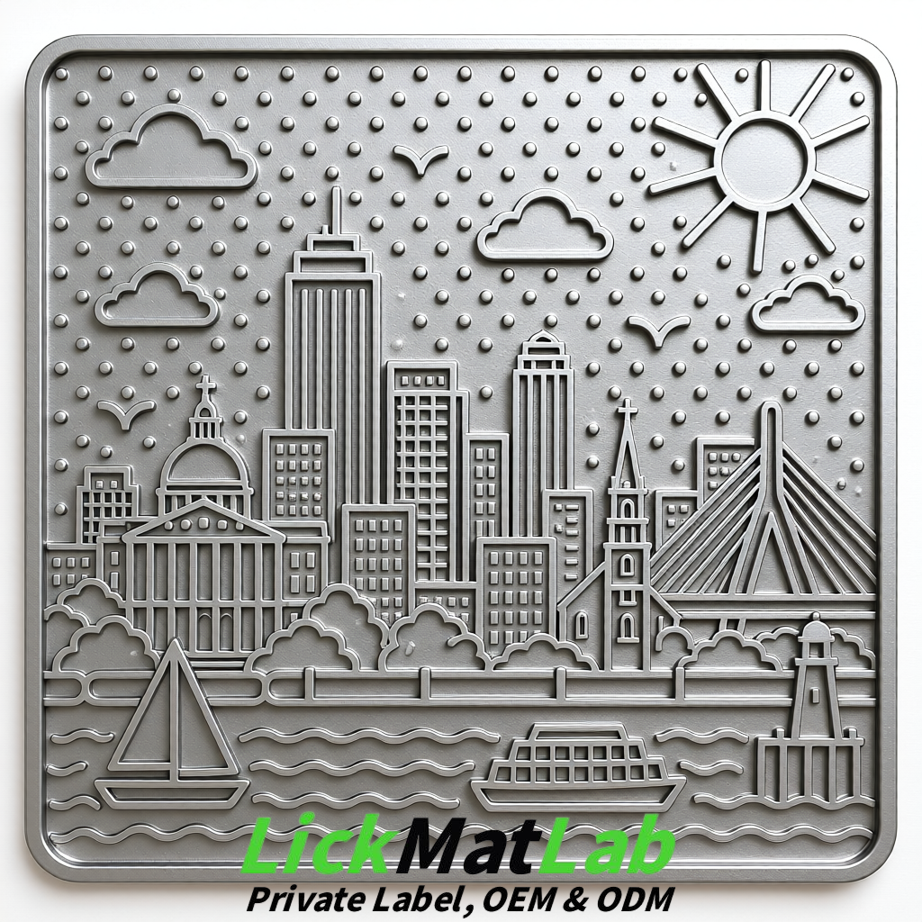 Silver Boston Urban Design Lick Mats For Cat & Dog | OEM/ODM Manufacturer