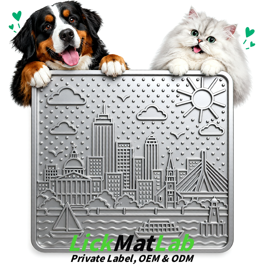 Silver Boston Urban Design Lick Mats For Cat & Dog | OEM/ODM Manufacturer