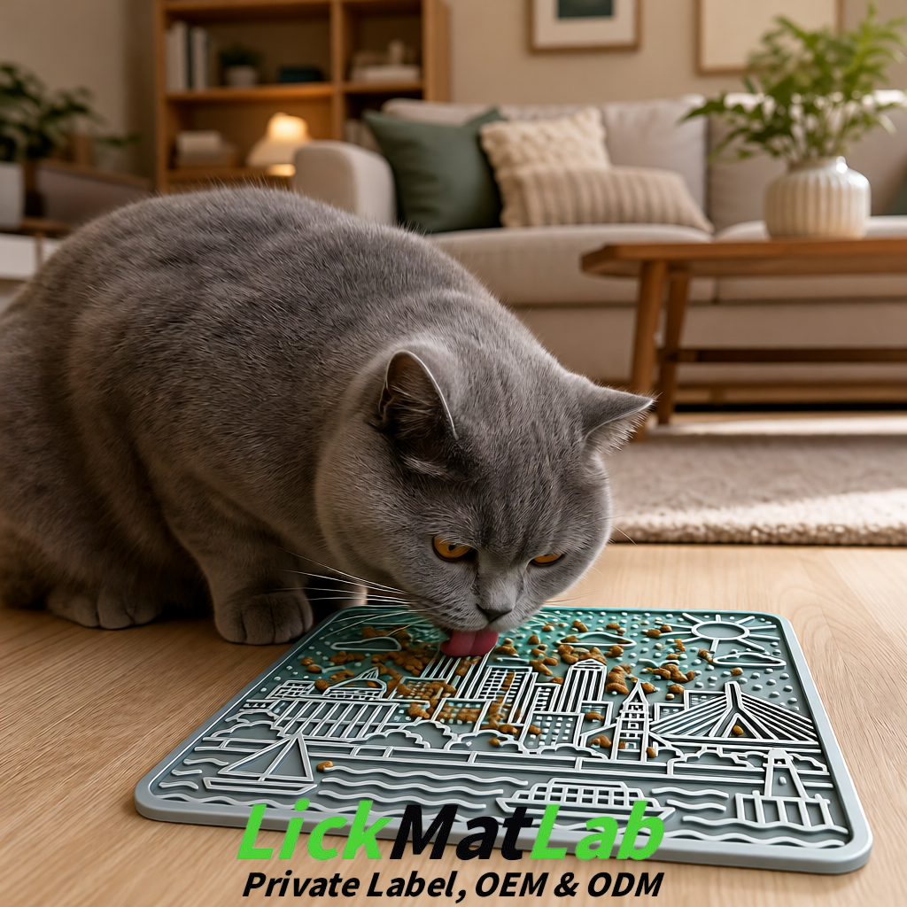 Silver Boston Urban Design Lick Mats For Cat & Dog | OEM/ODM Manufacturer