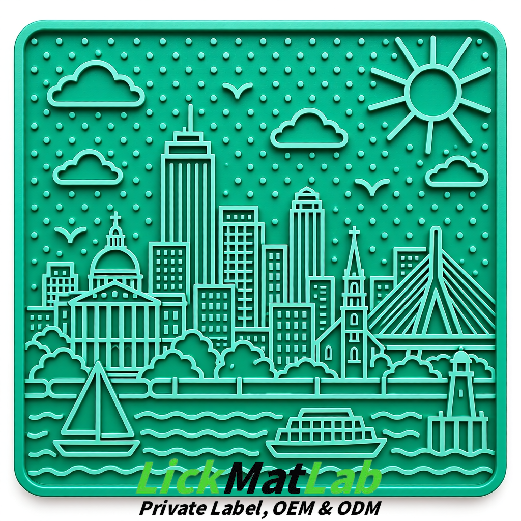 Teal Boston Urban Design Lick Mats For Cat & Dog | OEM/ODM Manufacturer