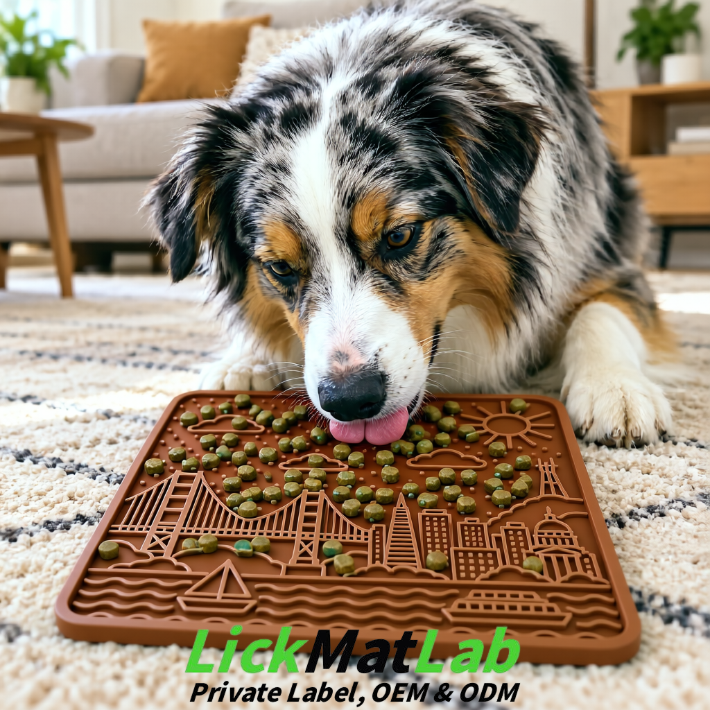 Umber Bayside San Francisco Lick Mats | Private Label for Pets