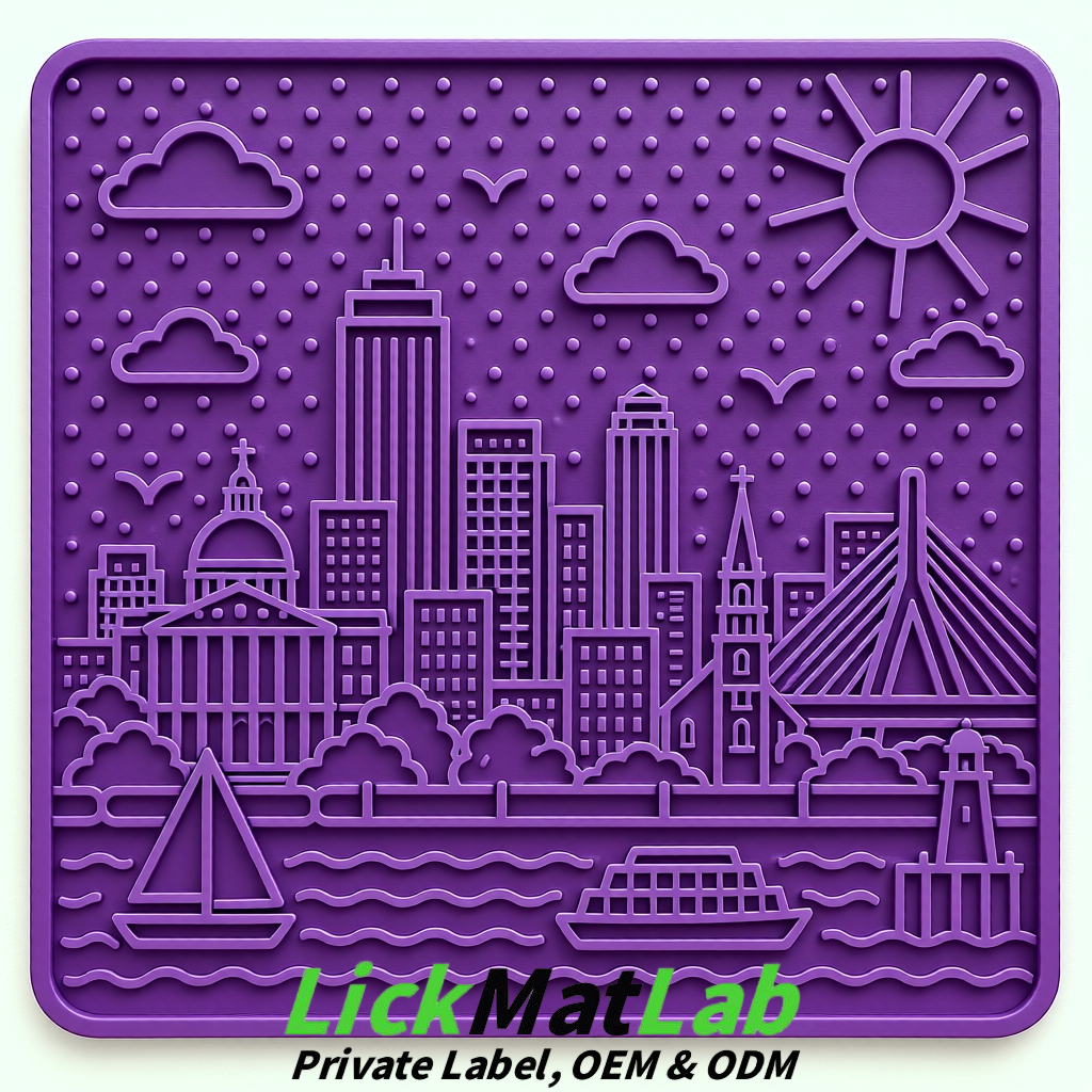 Violet Boston Urban Design Lick Mats For Cat & Dog | OEM/ODM Manufacturer
