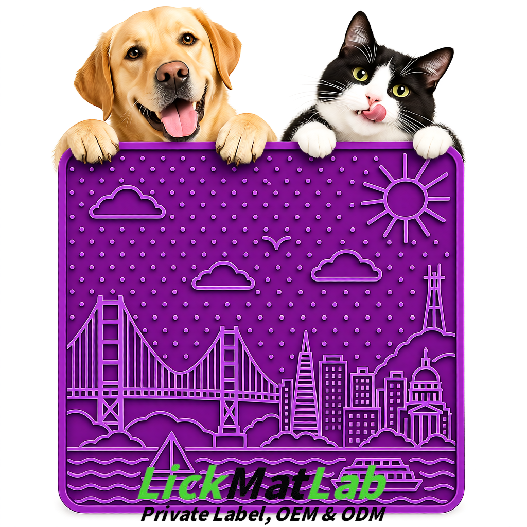 Violet Bayside San Francisco Lick Mats | Private Label for Pets