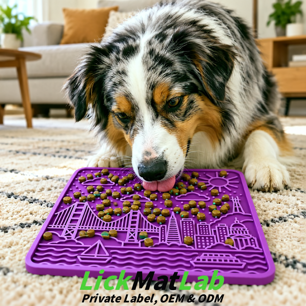 Violet Bayside San Francisco Lick Mats | Private Label for Pets Violet Bayside San Francisco Lick Mats | Private Label for Pets